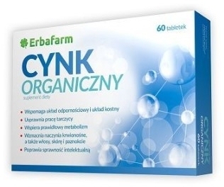 ERBAFARM Cynk Organiczny 60 tabletek