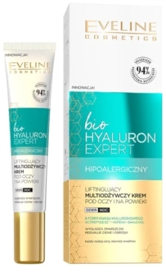 EVELINE BIO HYALURON EXPERT Liftingujący multiodżywczy Krem pod oczy i na powieki 20 ml