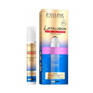 EVELINE BIOHYALURON 3XRETINOL żel pod oczy 15 ml