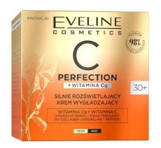 EVELINE C-PERFECTION Silnie Rozświetlający krem wygładzający 30 + na dzień/noc 50 ml