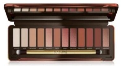 EVELINE COSMETICS CHARMING MOCHA Paleta 12 cieni do powiek