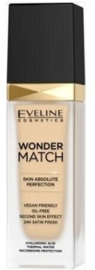 EVELINE COSMETICS WONDER MATCH Podkład do twarzy 05 Light Porcellain 30 ml