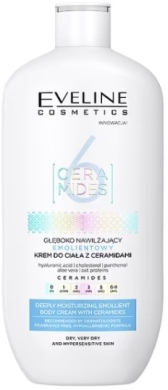 EVELINE Ceramides głęboko nawilżający emolientowy krem do ciała z ceramidami 350ml