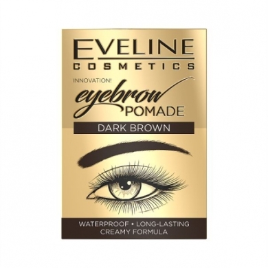 EVELINE EYEBROW POMADE Dark Brown 1 sztuka