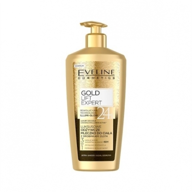 EVELINE LUXURY EXPERT 24K Odżywcze Mleczko do ciała z drobinkami złota 350 ml