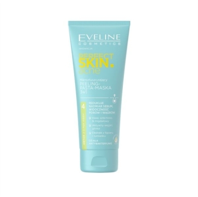 EVELINE PERFECT SKIN ACNE peeling pasta - maska 75 ml