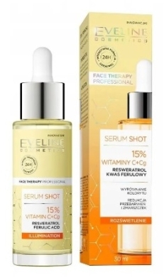 EVELINE SERUM SHOT Kuracja rozświetlająca 15% witaminy C+Cg 30 ml