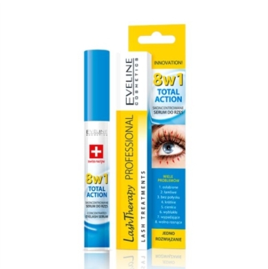 EVELINE TOTAL ACTION 8w1 odżywka do rzęs 10 ml