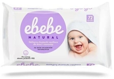Ebebe chusteczki nawilżane 72 sztuki