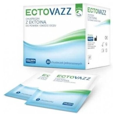 Ectovazz chusteczki z ektoiną 20 sztuk