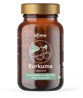 Efime Kurkuma i Piperyna 60 kapsułek