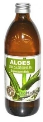 EkaMedica Aloes Sok 99,8% z miąższem 500 ml