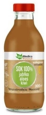 EkaMedica Jabłko aloes kiwi sok 300 ml