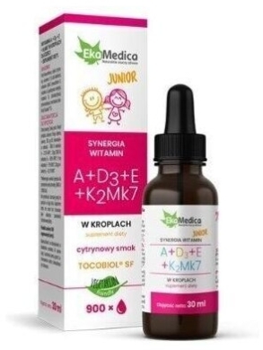 EkaMedica Witaminy Junior ADEK krople 30 ml