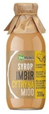 Ekamedica Syrop imbir cytryna miód 300 ml