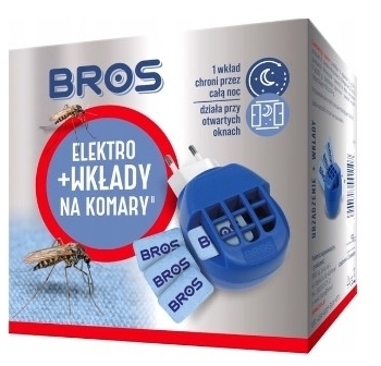Elektrofumigator na komary BROS + wkłady x10