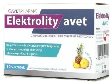 Elektrolity AVET PHARMA 10 saszetek