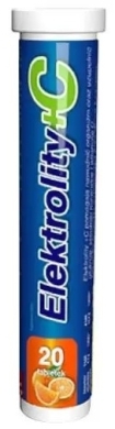 Elektrolity + C 20 tabletek musujących