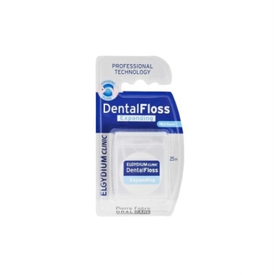 Elgydium dental flos Nić dentystyczna pęczniejąca miętowa 25 m