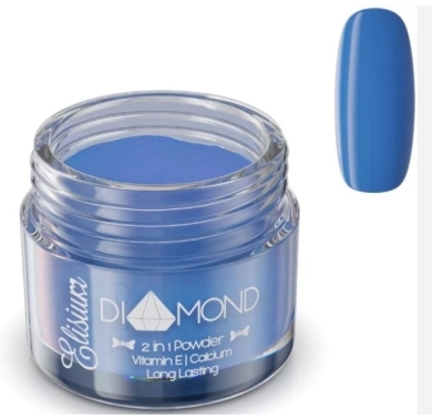 Elisium Diamond Classic Blue Proszek do manicure hybrydowego 23 g
