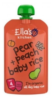 Ella's Kitchen Bio Baby ryż, gruszka i brzoskwinia 120 g
