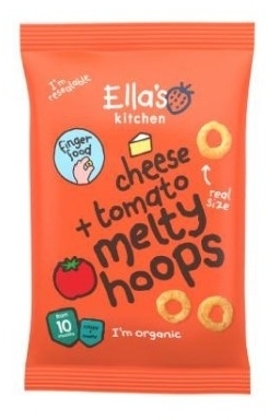 Ella's Kitchen Bio Chrupiące krążki z serem i pomidorami 20 g