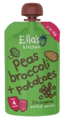 Ella's Kitchen Bio Groszek,brokuły i ziemniaki 120 g