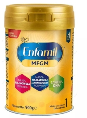 Enfamil Premium MFGM 1 Mleko początkowe od urodzenia 900 g