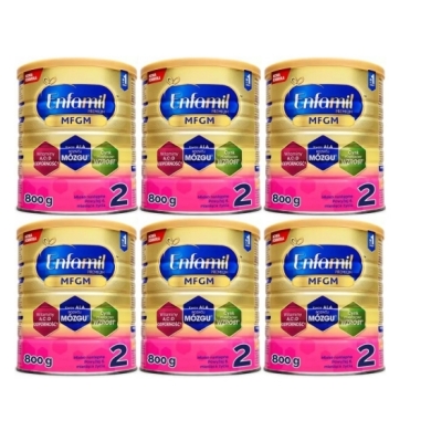 Enfamil Premium MFGM 2 Mleko następne dla niemowląt 800 g Wielopak x6