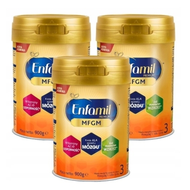 Enfamil Premium MFGM 3 900 g Wielopak x3