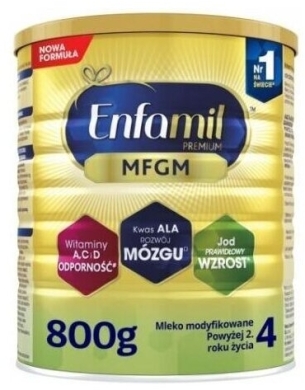 Enfamil Premium MFGM 4 Mleko modyfikowane dla dzieci 800 g