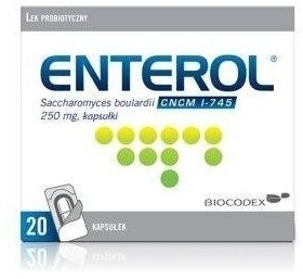 Enterol 250 20 kapsułek lek na biegunkę