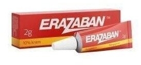 Erazaban 10% krem 0,1 g/1g 2 g (tuba)