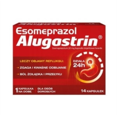 Esomeprazol Alugastrin 20mg 14 kapsułek