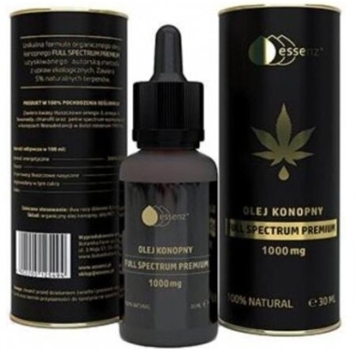 Essenz Olej Konopny Premium 1000 mg 30 ml