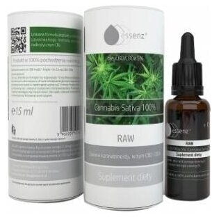 Essenz RAW olej konopny 5 % full spectrum 15 ml