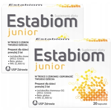 Estabiom Junior 20 kapsułek Wielopak x2