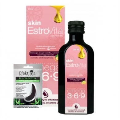 EstroVita Skin Cytyryna płyn 250 ml + Efektima hydrożelowe płatki pod oczy 1 para