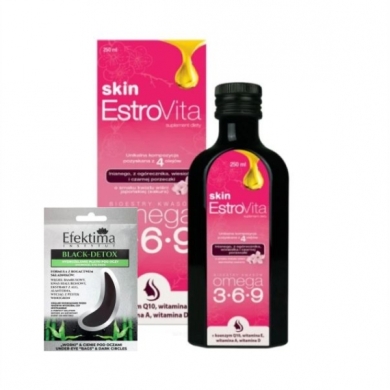 EstroVita Skin Sakura płyn 250 ml + Efektima hydrożelowe płatki pod oczy 1 para