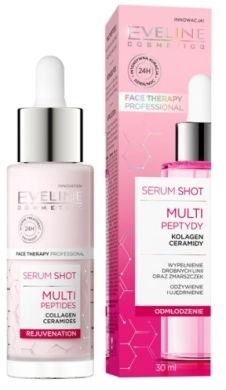 Eveline Cosmetics Face Therapy Professional Serum Shot Multi peptydy, kolagen, ceramidy 30ml
