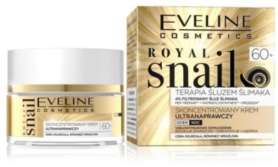 Eveline Cosmetics Royal Snail 60+ Silnie Skoncentrowany Naprawczy Krem Dzień/Noc 50ml