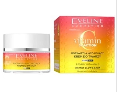 Eveline Vitamin C 3 x action Rozświetlająco-kojący krem do twarzy 50ml