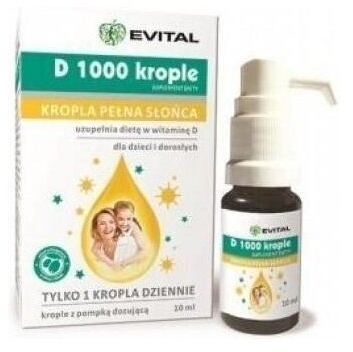 Evital D 1000 Witamina D Krople 10 ml