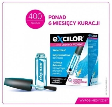 Excilor leczenie grzybicy paznokci lakier 3,3 ml