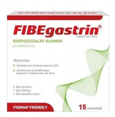 FIBEgastrin rozpuszczalny błonnik prebiotyczny 15 saszetek