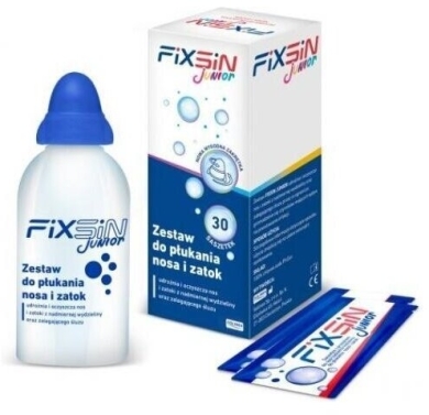 FIXSIN Junior Zestaw do płukania nosa i zatok dla dzieci