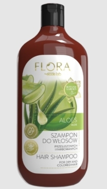 FLORA Szampon do włosów przesuszonych i farbowanych Aloes 500 ml