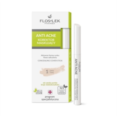 FLOS-LEK ANTI ACNE Korektor-jasny 1, 1 sztuka