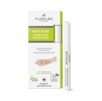 FLOS-LEK ANTI ACNE Korektor maskujący-naturalny 2, 1 sztuka