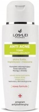 FLOS-LEK ANTI ACNE Tonik normalizujący Program antybakteryjny 200 ml